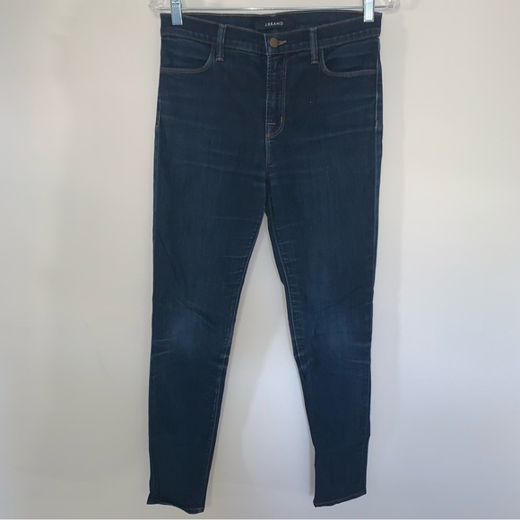 J Brand Maria Dark Wash High Rise Skinny Jean in Starless 29 - Picture 2 of 11